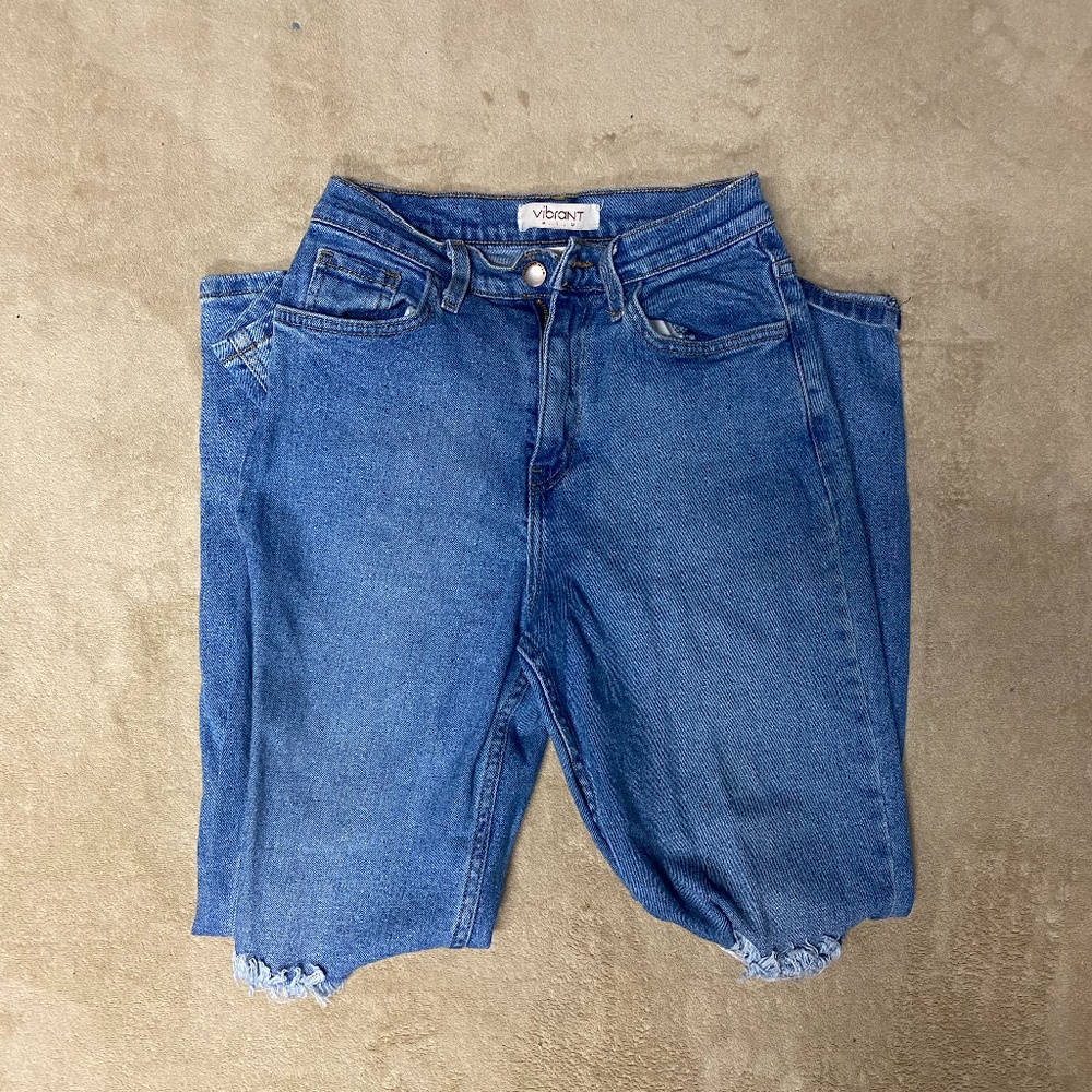 Distressed Mom jeans